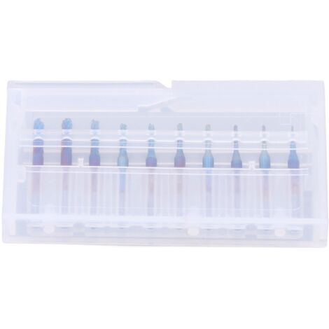 10 Fraises à Queue de 1/8" pour PCB - Fraises CNC, Fraises Rotatives Revêtues Bleu, Diamètre 0.8-3.175mm - Lot de 10 (1/5)