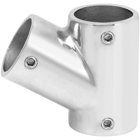 Barre de maintien pour tube de bateau, raccord 3 voies 60° en acier inoxydable, diamètre 25 mm (1 pouce) (1/5)