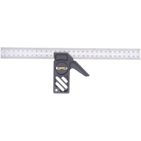 Règle d'angle ajustable en acier durable, facile à utiliser avec butée de mesure précise (1/5)