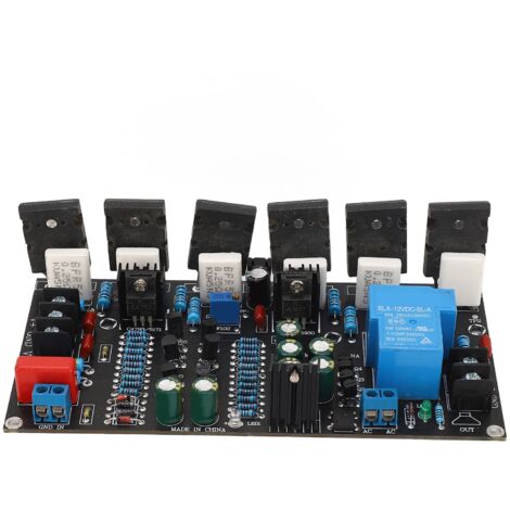 Amplificateur Audio Monocanal 300W Module d'Amplification avec Transistors 1943/5200, Alimentation DC ±20‑90V (1/5)