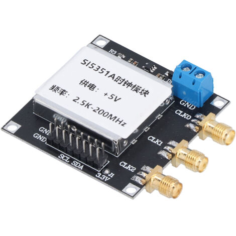 Module Générateur de Signal d'Horloge SI5351 - Générateur de Fréquence à Onde Carrée Bas Bruit pour Signaux (1/5)