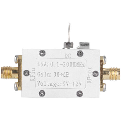 Amplificateur RF Large Bande 0.1‑2000MHz 30dB à Faible Bruit pour Récepteur Radio FM et Télécommande