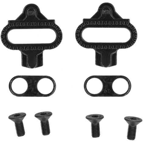 Plateau de pédale vélo métal pour système SPD SH51, kit complet avec plaquettes clipsables pour cyclisme. (1/5)
