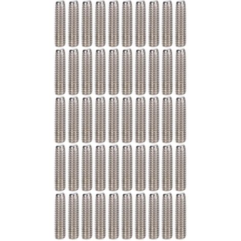 50 Vis sans tête A2‑70 en acier inoxydable, kit d'assortiment de vis de réglage M2x8, 50 pièces pour fixation précise (1/5)