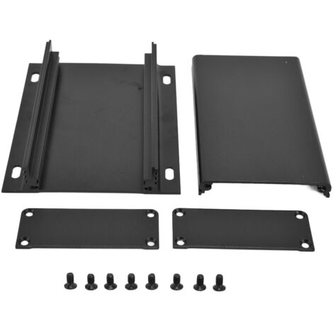 Boîtier de Projet en Alliage d'Aluminium 25x84x110mm, Plaque Noire Mate pour Enceinte Électrique (1/5)
