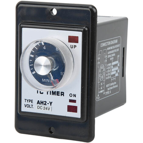 AH2‑Y Temporisateur Mini 8 Broches, Délai à la Mise Sous Tension 10 Minutes, pour Automatisme 24VDC (1/5)