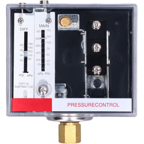 LEFOO Interrupteur de Contrôle de Pression pour Chaudière et Réservoir d'Eau 225psi NPT1/4‑18 SPDT LF56 (1/5)