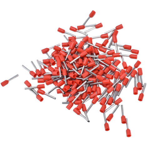 Kit de 1000 bornes à sertir isolées rouges pour câbles 20 AWG, connecteurs de terminaison de fil électrique