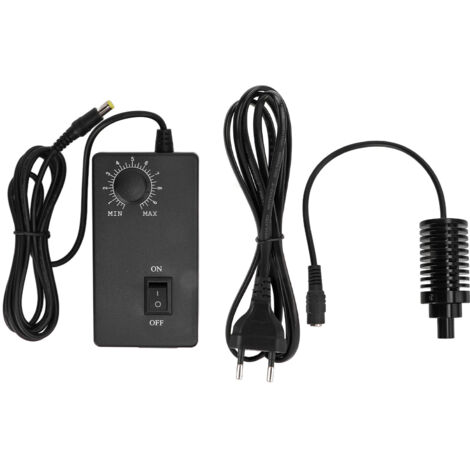 Microscope à lumière coaxiale réglable, résistant à l'usure et dissipant la chaleur, lampe LED spot AC100V‑240V, prise UE, blanc, diamètre 10mm (1/5)