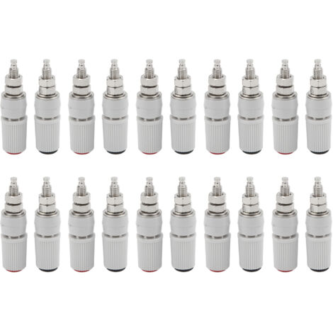 20 Pièces Connecteur M5 Noir Rouge 4mm Banane Prise Jack Douille Adaptateur (1/5)