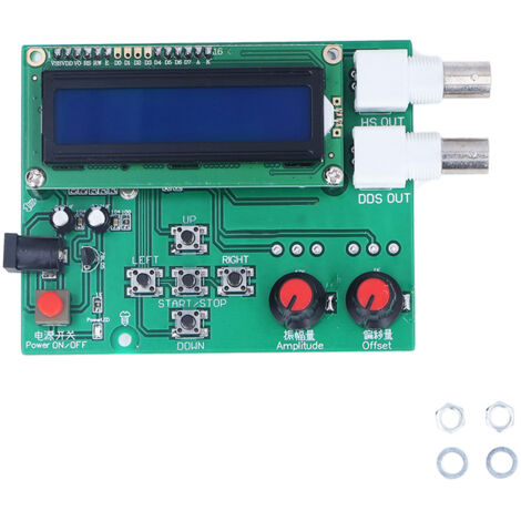 Générateur de Signaux DDS Module Kit Onde Sinus Carré Dent de Scie Triangle 1‑65534Hz Alimentation 7‑9V DC (1/5)