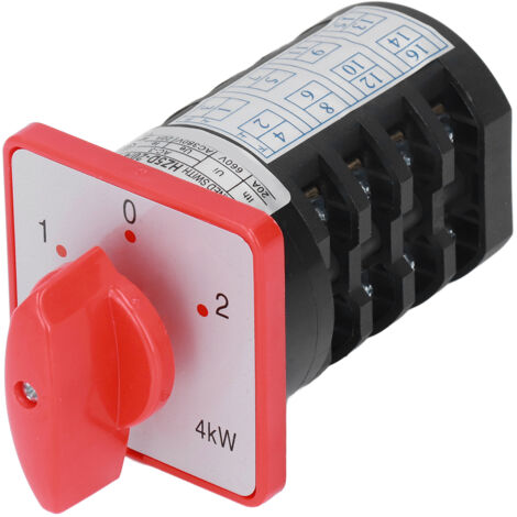 Bouton de Commutation Rotatif BERM, Sélecteur 4 Sections 3 Positions pour AC380V (1/5)