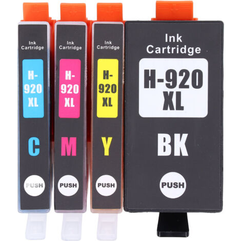 4 Cartouches d'encre compatibles pour imprimantes HP Officejet 6000, 6500, 7000, 7500 et séries A (1/5)