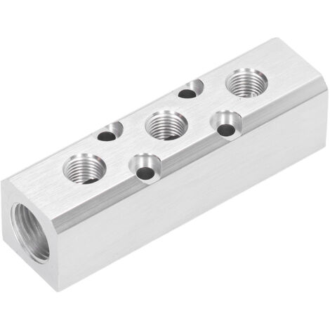 Bloc de distribution d'air pneumatique, collecteur G1/2 entrée G1/4 sortie, diviseur 30x30mm SY30-02-3F (1/5)