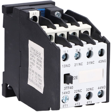 Contacteur AC 220V 50Hz 9A 2NO+2NC pour Commande Automatique, Accessoire Rail DIN (1/5)