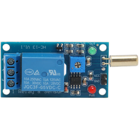 Capteur d'Inclinaison à 90° avec Relais, Module de Sécurité Alarme 5V SW‑520 (1/5)