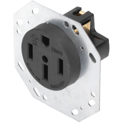 Prise industrielle NEMA L14‑50R 50A 125/250V - Prise droite standard US pour usage industriel (1/5)