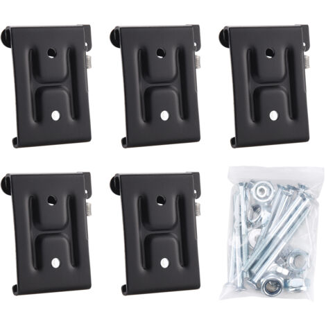Plaque de fixation métallique pour roulettes avec vis, installation facile et durable, accessoires pour roulettes robustes. (1/5)