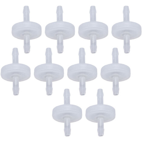 10 Pièces Clapet Anti-Retour en PP Résistant à l'Ozone, Clapet de Retenue d'Eau Unidirectionnel, Diaphragme Translucide 7.9mm (1/5)