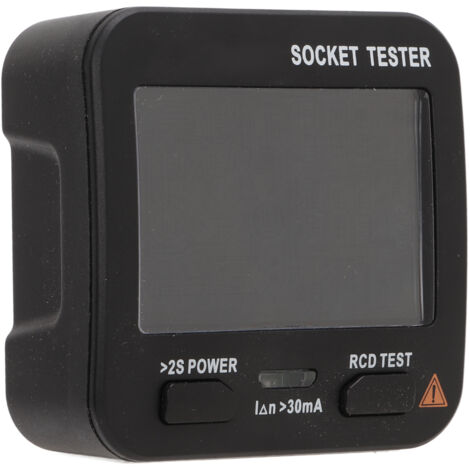 Testeur de Prise Numérique Affichage Tension Matériau Durable Multifonction Détecteur de Prise 0.1‑250V AC