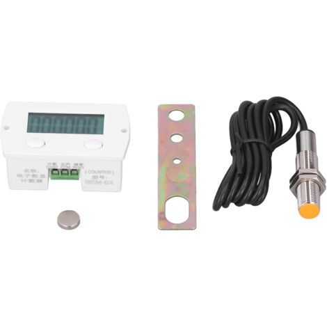 Compteur électronique 6 chiffres mini magnétique à induction 0‑99999 pour comptage industriel (1/5)