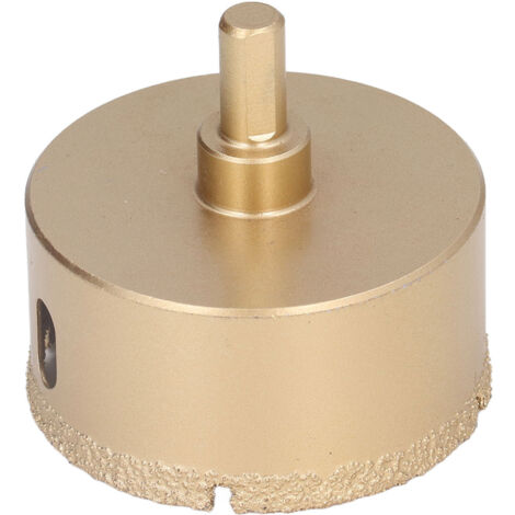 Foret Diamant 70mm pour Porcelaine et Verre, Tige Triangulaire, Scie Cloche Acier Carbone pour Carrelage (1/5)