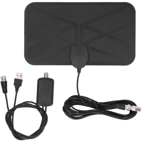 Antenne TV Numérique Interne HD 4K 1080P, Gain 25DBI avec Support Adhésif KJ‑036 (1/5)
