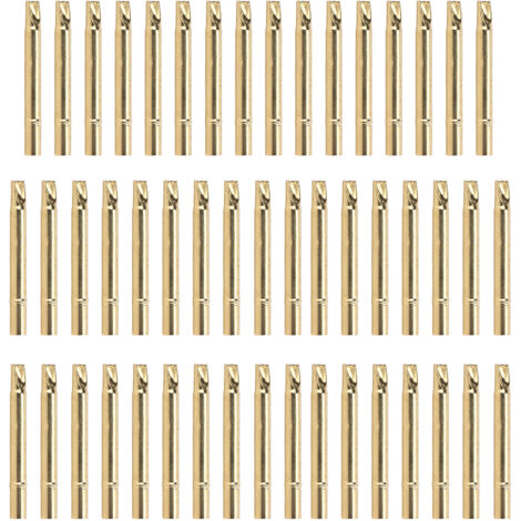 Capuchon d'Aiguille de Test en Laiton Doré UB189‑4S, Diamètre 3.55mm, Longueur 34mm (1/5)