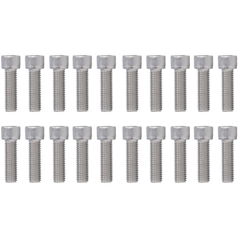 20 Vis à tête hexagonale creuse M12x40 A2-70 en acier inoxydable, filetage gros pas 1.75mm, lot de 20 pièces DIN 912 (1/5)