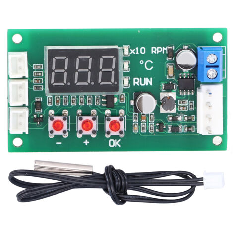 Contrôleur de Température PWM 4 Fils avec Ventilateur, Module Digital pour EBM EC 5A DC12‑48V