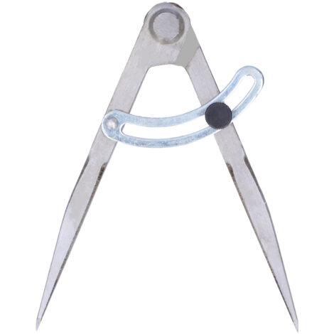 Compas de traçage en acier carbone, réglable pour menuiserie, 126mm - Outil de mesure et de division (1/5)