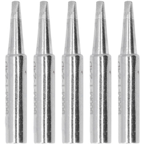 5 pièces pointes à souder BGA, kit embouts cuivre pour station de soudage série 900M, type plat 2.4D, outil de soudure matériel