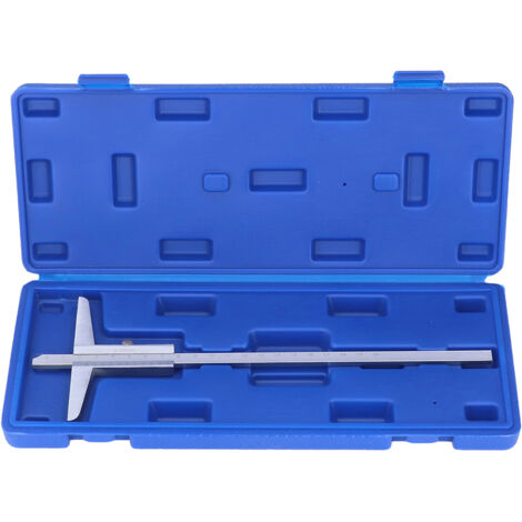 Étrier de profondeur en acier haute teneur en carbone, précision 0,02 mm, gamme 0-200 mm pour usinage métallique (1/5)