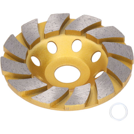 Disque diamant turbo 12 segments pour meulage béton 4 pouces, disque de polissage robuste (1/5)