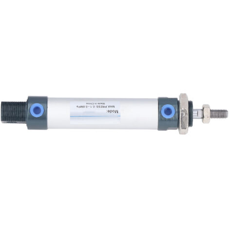 Vérin pneumatique double effet en alliage d'aluminium, alésage 20mm, course 50mm, pression 0.1‑0.8MPa, compact et durable pour applications industrielles.