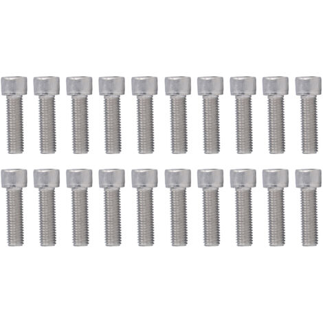 20 Vis à tête hexagonale creuse A2-70 Inoxydable M12x1.75 x 45mm - Filetage gros - DIN 912 - Lot de 20 pièces (1/5)