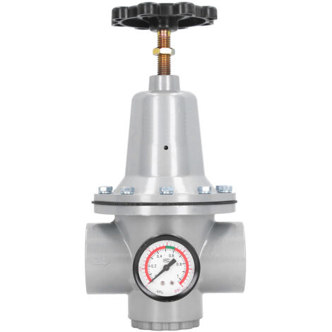 Régulateur de pression pneumatique avec manomètre en alliage d'aluminium 0.1-0.8MPa pour compresseur à air (1/5)