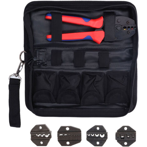 5 Pcs/Set Pince à River en Acier Carbone pour Câble, Outil de Crimpage à Cliquet (1/5)