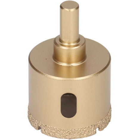 Foret Diamant pour Céramique et Verre, Mèche à Trou 42mm avec Queue Triangulaire en Acier Carbone (1/5)