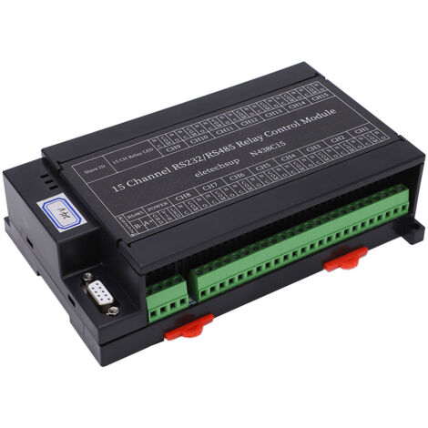 Module de Commande Relais 15 Canaux avec Interface RS485/RS232, Carte de Commande Série pour Automatisation Industrielle DC24V (1/5)