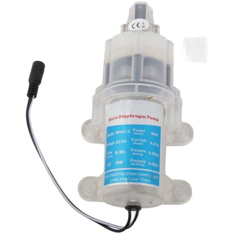 Pompe à diaphragme micro 12V portable légère silencieuse autonome (1/5)