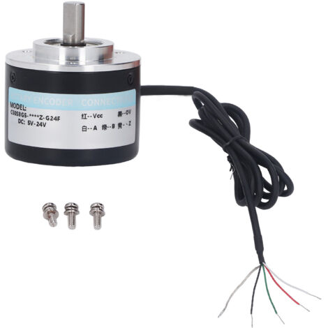 Encodeur incrémental PNP 50mm IP50, 2000 impulsions/tour, pour contrôle intelligent DC5-24V, 2 phases. (1/5)