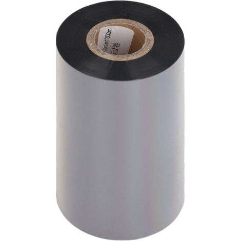 Ruban de transfert thermique noir antistatique pour impression de codes-barres sur étiquettes adhésives (1/5)