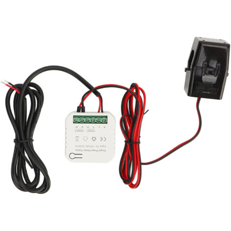 Compteur d'Énergie Intelligent WiFi 90‑250VAC - Surveillance en Temps Réel via Application, Suivi de Consommation Électrique KWh (1/5)