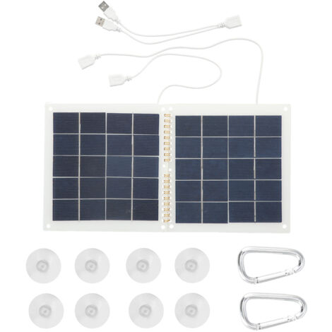 Panneau Solaire Pliable Imperméable Portable Haute Efficacité - Chargeur Solaire 2 en 1 pour Voyage et Extérieur (1/5)
