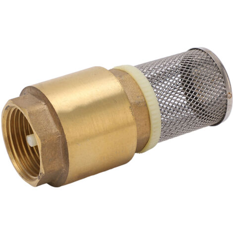Clapet Anti-Retour en Laiton G1, Sens Unique, Étanchéité Optimale, Longueur 99mm avec Filtre pour Eau et Huile (1/5)