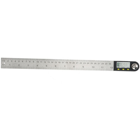 Règle numérique de mesure d'angle 2 en 1 pour automobiles, affichage digital 0-300mm (1/5)