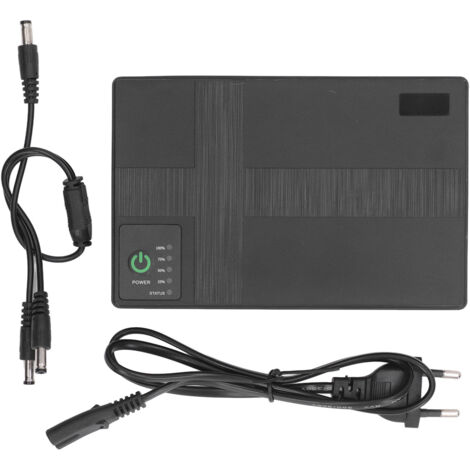 Mini Alimentation Sans Coupure 10400mAh UPS Portable Sortie 5V 9V 12V 15V 24V POE pour Caméra Routeur Prise EU