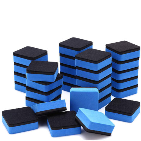 Lot de 30 effaceurs magnétiques pour tableau blanc, nettoyeur sec pour marqueurs, fournitures scolaires et de bureau. (1/5)