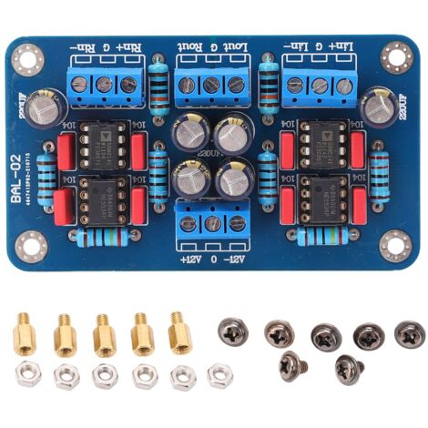 Préamplificateur de Signal Single Ended pour Rénovation Ampli - Carte Préampli Équilibré vers Déséquilibré (1/5)